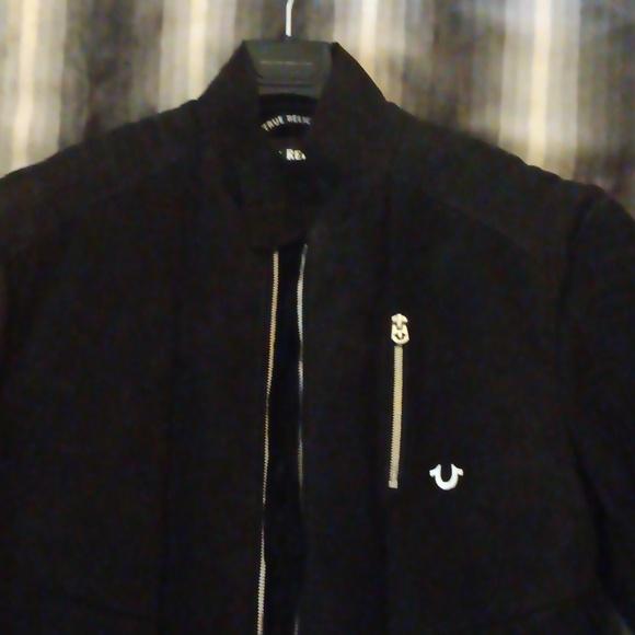 NWOT Beautiful suede shearling jacket True Religion - Picture 2 of 13
